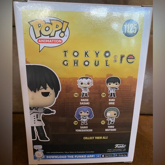 New In Box Funko Pop Kuki Urie 1125 Animation Vinyl Tokyo Ghoul - Picture 3 of 6